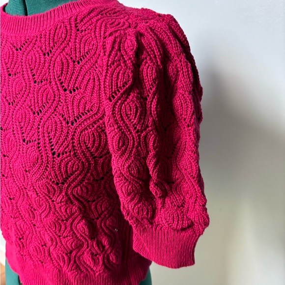Loft Outlet light weight cranberry sweater - Picture 6 of 6